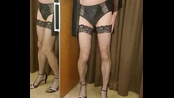 Preview 3 of Indian Sex In Pool - Crossdresser posing in various lingerie sets