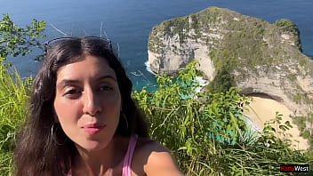 Preview 1 of Sanny Leoni Xxx Video - Crazy CUMWALK in Amazing Place Full of People Almost Caught