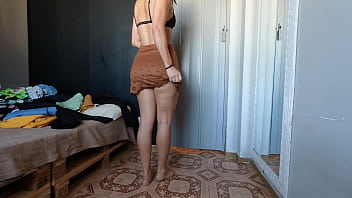 Preview 3 of Sxxxxxxxx Bm - Esposa Heyya experimentando roupas