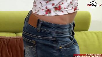 Preview 1 of Porno Dottoressa - MMF anal 3some with a skinny long leg slut with small tits