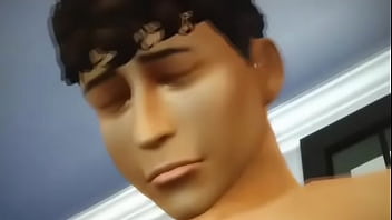 Preview 3 of Jima Boy - 3D Sims 4 ever man dream Trisha and Mandy Give Nike sexy blowjob