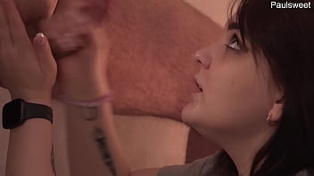 Preview 3 of Super Young Anal Bashing - Side view Careless blowjob bukkake