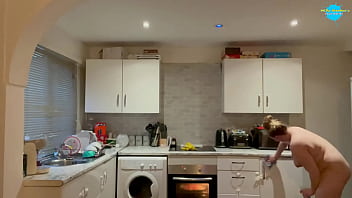 Preview 3 of Family Dec - AMATEUR TEENAGER Naked Cleaning