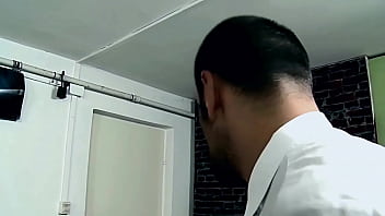 Preview 4 of Bottom Lesson Porn - Dr. Kinky orders. Part 2. He penetrates,  with his big dildo her mouth,  and ass,  and she gets rough anal sex.