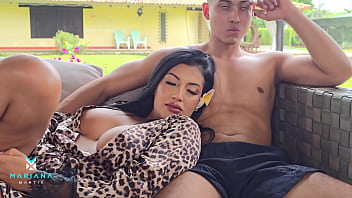 Preview 2 of Kets X Videos - My stepbrother gives me a huge load of cum on me - Mariana Martix