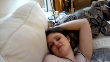 Preview 1 of Xxx Mom Vith - Sexy,  Chubby,  Tattooed Chick Masturbating with a Dildo