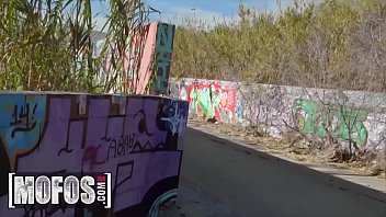 Preview 2 of Desi Girl Rape Porn - Italian Teen (Rebecca Volpetti) Getting Her Ass Fucked In Public - MOFOS