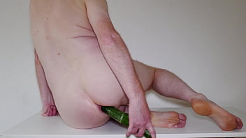 Preview 2 of Diffrents Sites Porn - Anal cucumber dildo