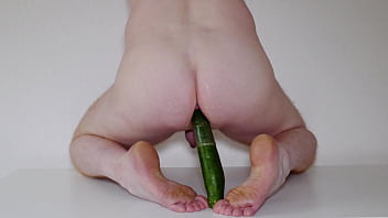 Preview 4 of Diffrents Sites Porn - Anal cucumber dildo