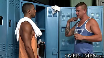 Preview 1 of Animals Chien Porn - After hard training Jace and Mike fuck hard in locker room