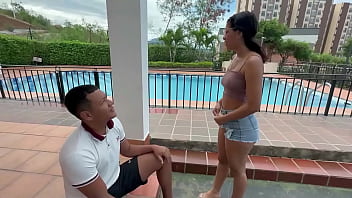 Preview 1 of Indian Bhabhi And Yng Six - me escondo en la ducha de mi peque&ntilde_a hermanastra y termino d&aacute_ndole la mejor follada de la vida,  hasta correrme en su cara