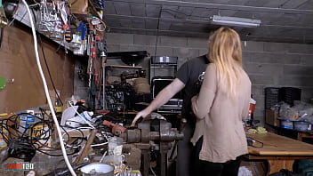 Preview 1 of Kolkata West Bengal - Wild fuck in the workshop with busty Spanish Milf Tania Villalobos