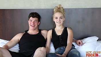 Preview 1 of Scene Village Men - Amazing Blonde Tiny Teen Can FUCK!!! Takes On Italian BIG ROD!