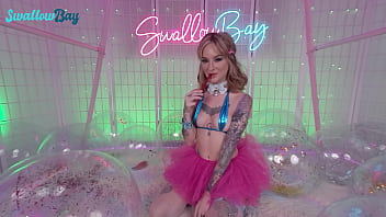 Preview 1 of Movie Hour - Swallowbay Pretty ballerina Lysagna Del Rey fucking on sex swing
