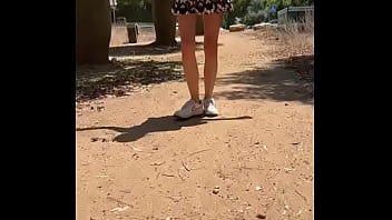 Preview 1 of Ass Chudai - hot day for a walk without panties