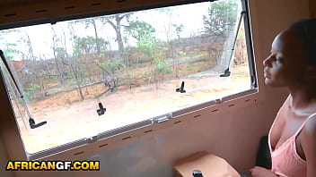 Preview 1 of Cum On Magdalena Brzeska - AfricanGF - Traveling Wild With My Black Babe Giving Ass On The Road