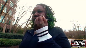 Preview 1 of Dont Satisfied - EVASIVE ANGLES If Poizon Ivy wants to dye her hair green and wear a purple dress,  then that&#039_s exactly what you can count on this thick ghetto goddess to do