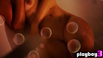 Preview 4 of Ledis Filling Finneshd - All natural bubble butt MILF Alana Wolfe posing for Playboy and enjoyed it