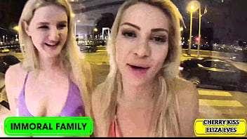 Preview 2 of 30 Inch Cock Sex Movies - Cherry Kiss &amp_ Eliza Eves Creampied By Stepson Lovers Matt &amp_ Matthew!