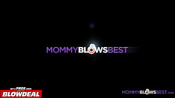 Preview 1 of Blanche Bradbury Itc - MommyBlowsBest - My Busty Stepmom Cheered Me Up WIth A Blowjob ,  Footjob &amp_ Tittyfuck