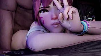 Preview 1 of Main Belankang - Pounding D.Va Before Stream