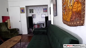 Preview 1 of Lolita Firat - Busty stepmom blowjobs stepson as reward