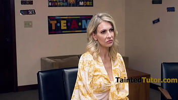 Preview 1 of Ledviana - Stepmom Fucks Principal To Save Panty Sniffing Stepson- Gigi Dior
