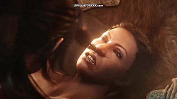 Preview 3 of Pis Lesbians - Intense Sex ( Lara Croft Gameplay ) Tight Pussy Simulator