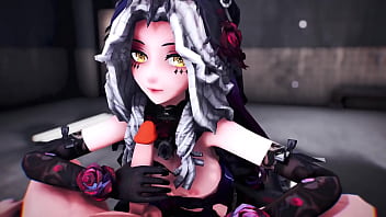 Preview 2 of Movie Japanese Drunk - Ada has a private moment with her partner (Identity V)