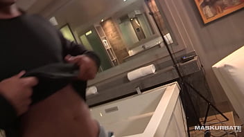 Preview 1 of Lynne In Trouble - Muscly Stud Shows Off Epic Cock - James - Maskurbate