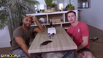 Preview 1 of Mom Sons Bath Shawers - Sexy Game Of Truth Or Dare Between Two Hot College Jocks Gets Intense