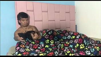 Preview 3 of Monsters Cock Checks Girls - mientras mi hermanastro se concentra en su celular viendo porno noto como se le empieza a parar el pene y me pone cachonda as&iacute_ que lo empiezo a acariciar
