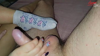 Preview 1 of Bachu Ki Sexy - Cum on my white socks, footjob and fuck