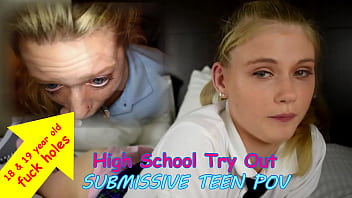 Preview 1 of Huge Ass Freesex - Shy southern teens try porn audition deepthroat first time struggle,  gag,  and on dirty old man&#039_s cock