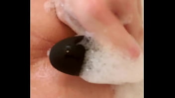 Preview 2 of Justin Porteza - Anal with dildo &amp_ vibrator in bubble bath,   cumshot near end