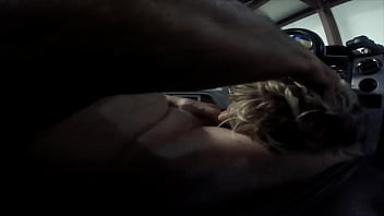 Preview 1 of Sexwife Tranny - Hot Blonde Sniffs my big cock in my Truck,  Slap her Face with my cock,  Deepthroating Short Hair Slut Sex Dolll gets the DAP Fuck of Her Life! Double Anal Dap - Gaping Asshole - Cumswallowing  - Airtight