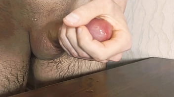 Preview 1 of Danny With Romi Rain - Took a lot of lube and jerked off a big dick