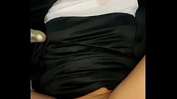 Preview 2 of Prom Hot Babe Car At Night - HOT NUN MASTURBATES WITH HER BIG DILDO UNTIL HER PUSSY SQUIRTS