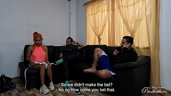 Preview 2 of Sany Fokig - Hidden camera in 3some with the cleaning girl