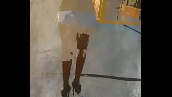 Preview 2 of Between Much Drunck - 6.5 INCH STILETTO HIGH HEELS &amp_ BOOTY SHORTS!