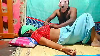 Preview 1 of Fake Taxi Candy Full - Indian husband and wife having sex while wearing masks