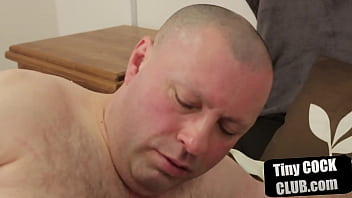Preview 4 of Super Agresife - Smallcock cuckold watches wife in fuck n cum on tits action
