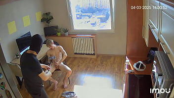 Preview 4 of Oral By House Wifes - WEB casting Alec ...Dick jerking off on camera