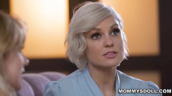 Preview 1 of Using In Ovry - Stepdaughter River Lynn and her stepmom Kenzie Taylor having one hot lesbian sex over the couch