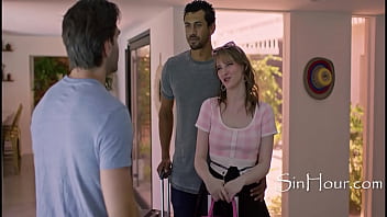 Preview 1 of Wwwxxxgirl Dog - Host Makes Up Open Door Policy To Keep Walking Into Couple Trying To Fuck