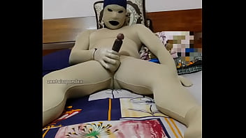 Preview 1 of Amazon Position Nicole Aniston - Zentai condom cum and eating