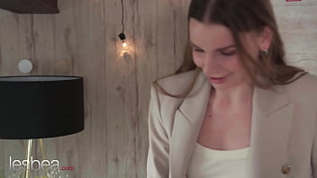 Preview 1 of Nxgxxx Video - Lesbea Czech MILF Sabrisse romantic pussy licking and dildo fuck with petite Ukrainian Arina Shy