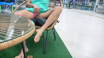 Preview 2 of Office Dish - Milf teases me in the mall in front of everyone and makes me cum in the parking lot
