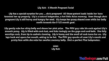 Preview 1 of Japanese Love Story Hdf - Pregnant amateur Thai teen Lily Koh homemade short fuck and POV blowjob