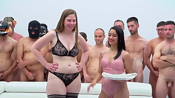 Preview 1 of Xxx Prepa Bedwell - Alice Maze,  10 guys,  Cum in Mouth,  Lia Ponce,  Bukkake,  5on1,  BBC,  DAP,  Swallow
